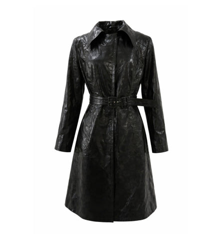 Resurrection Leather Trench Coat