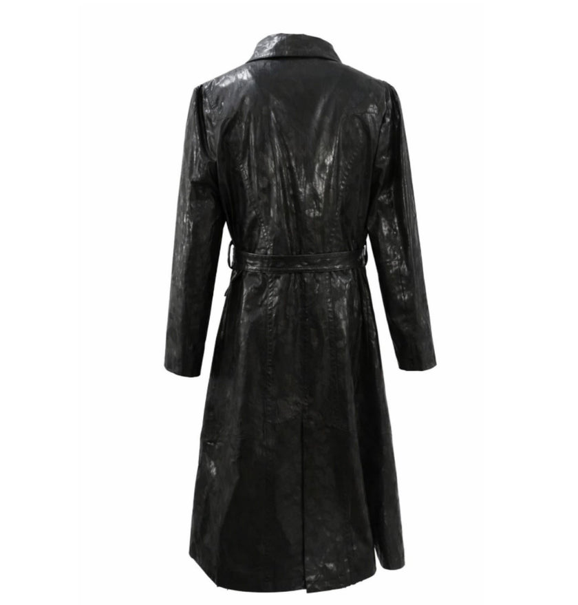 Resurrection Leather Trench Coat