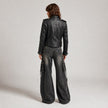The Sentinel Women Leather Biker Jacket