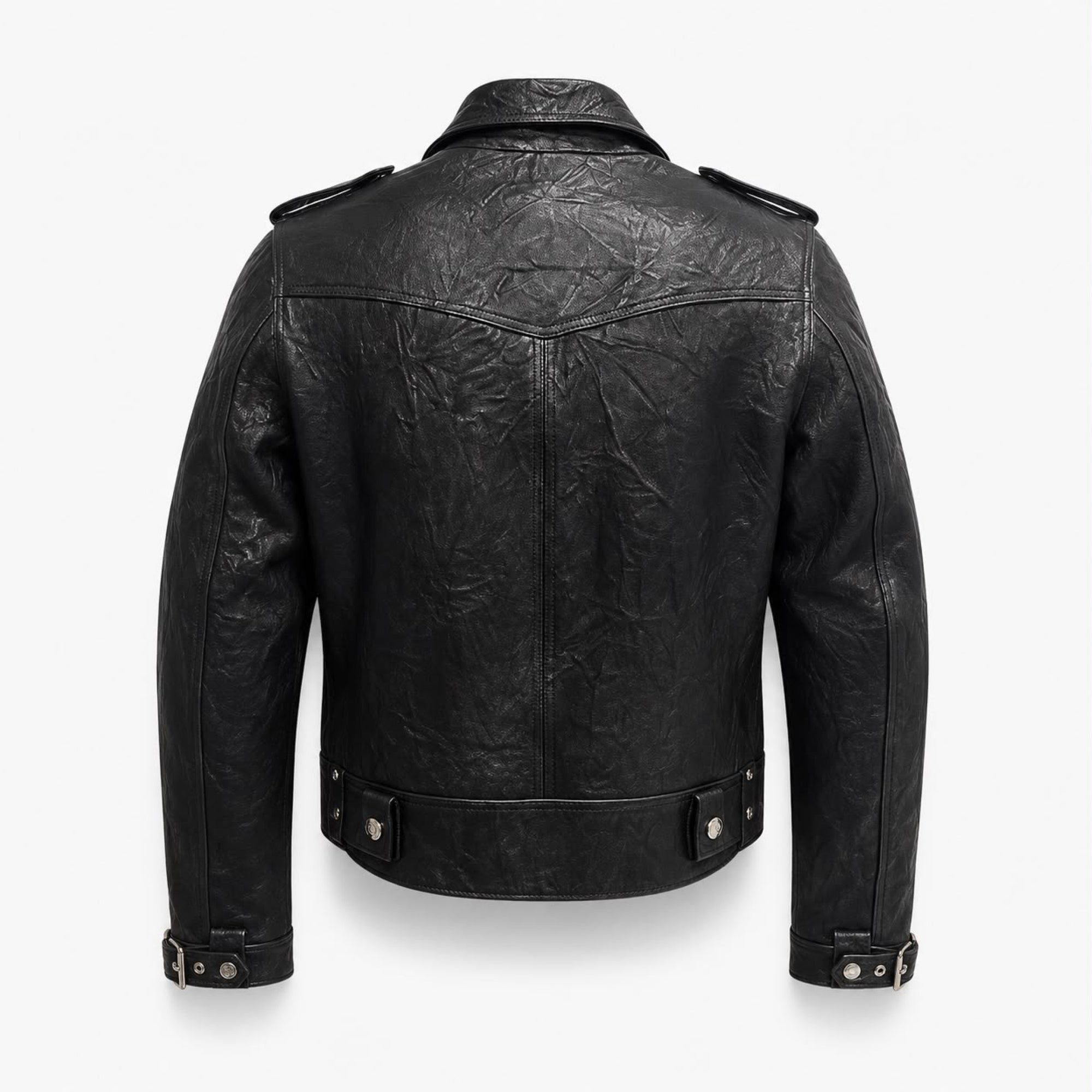 The Sentinel Women Leather Biker Jacket
