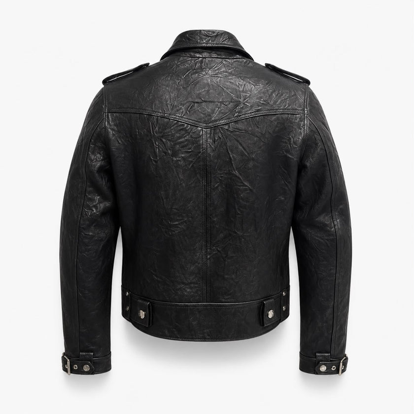 The Sentinel Women Leather Biker Jacket