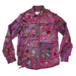 Wearable Ruins Pink Shredded Denim Colored Jacket