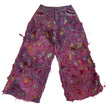 Wearable Ruins Pink Wide Leg Denim Pants One