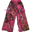 Wearable Ruins Pink Wide Leg Denim Pants Four