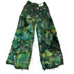 Wearable Ruins Green Shredded Wide Leg Pants B