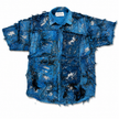 Shredded Denim Colored Shirt B