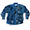Shredded Denim Colored Shirt D