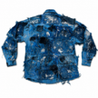 Shredded Denim Colored Shirt D