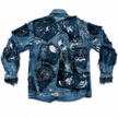 Shredded Denim Crop Colored Jacket F