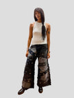 Shred Couture Studded Wide Leg Jeans