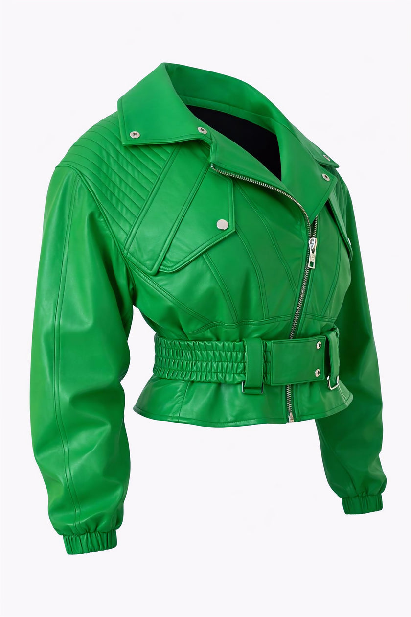 The Rollers Green Bomber Jacket For Women