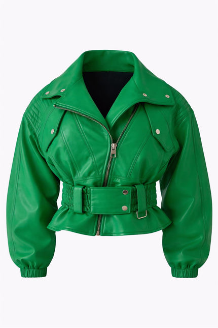 The Rollers Green Bomber Jacket For Women