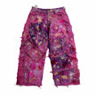 Wearable Ruins Pink Wide Leg Denim Pants One