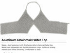 Aluminum Chainmail Halter Top