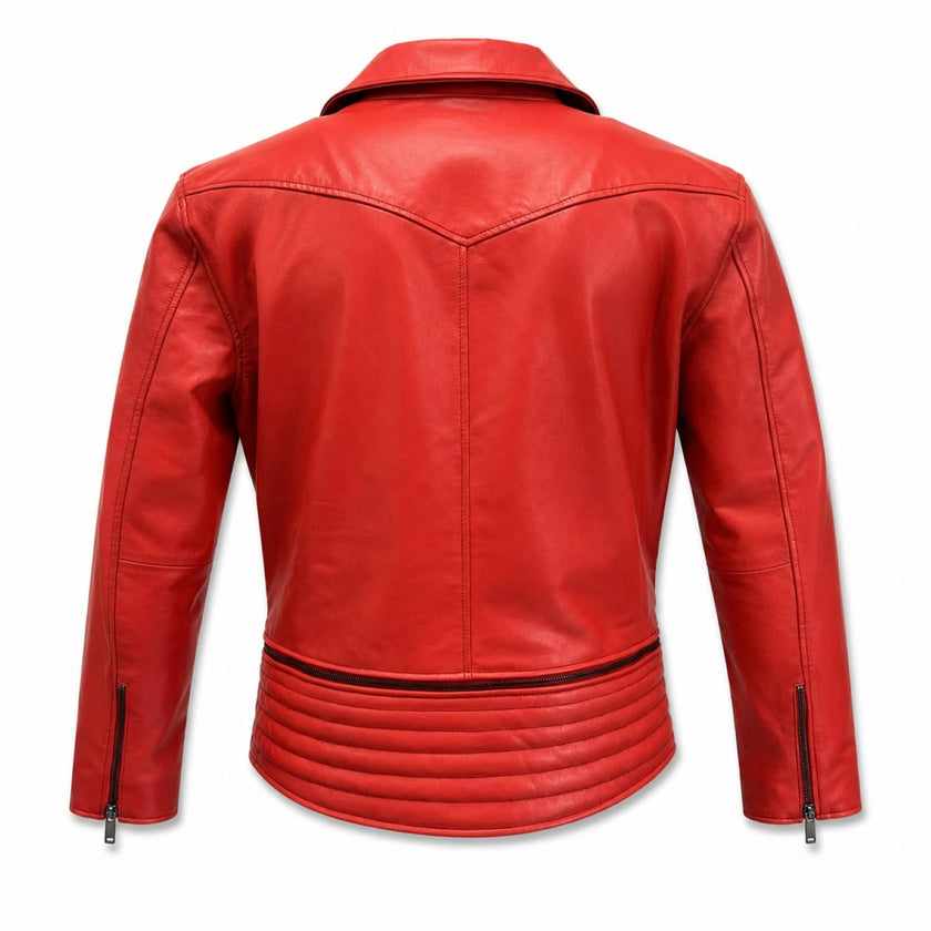Red Horizon Biker Jacket