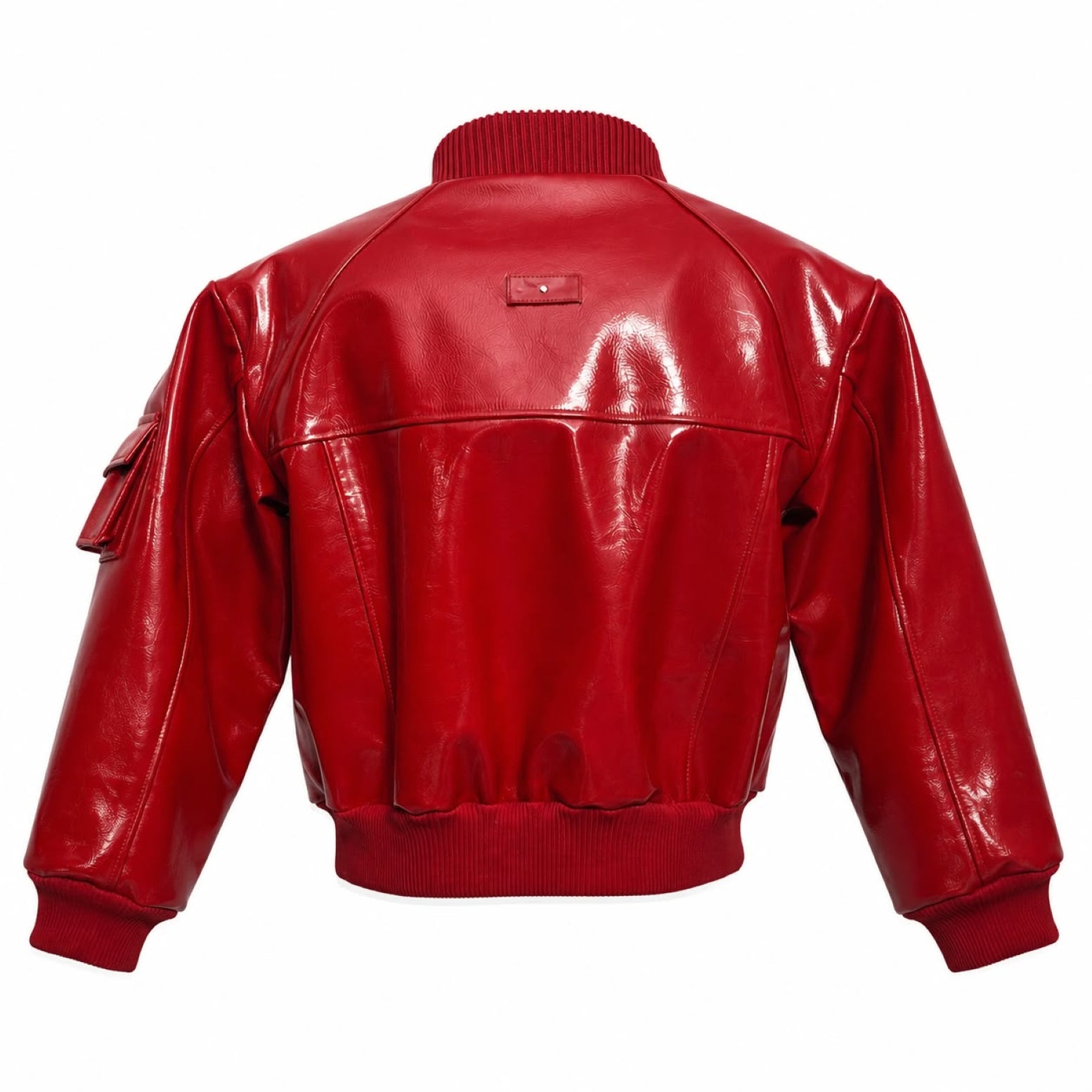 Cherry Pop Bomber Leather Jacket