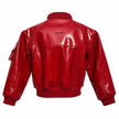 Cherry Pop Bomber Leather Jacket
