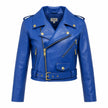 Cropped Biker Leather Jacket