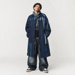 Blended Denim Article Long Coat