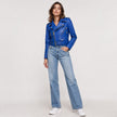 Cropped Biker Leather Jacket