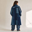 Blended Denim Article Women Long Coat