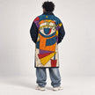 Denim Artwork Long Coat