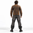 Heritage Luxe Textured Leather Jacket