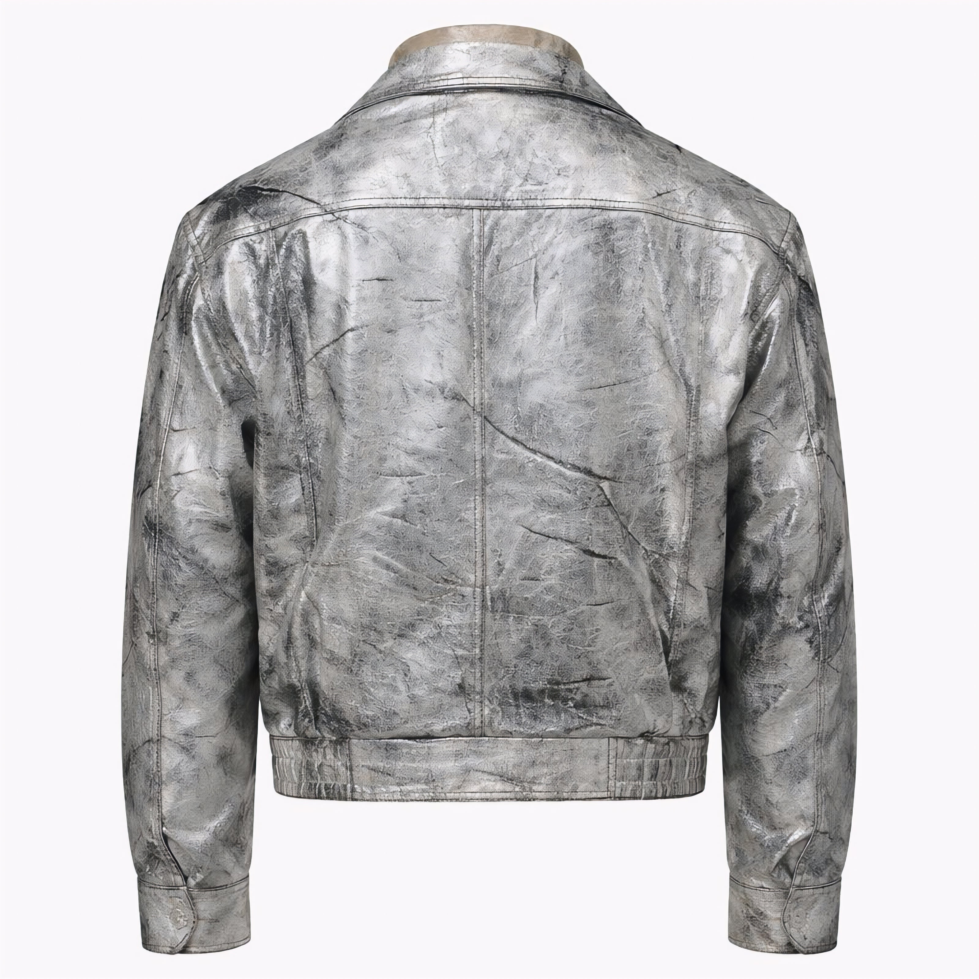 THE COSMIC GLADIATOR LEATHER BOMBER JACKET WITH UNISEX