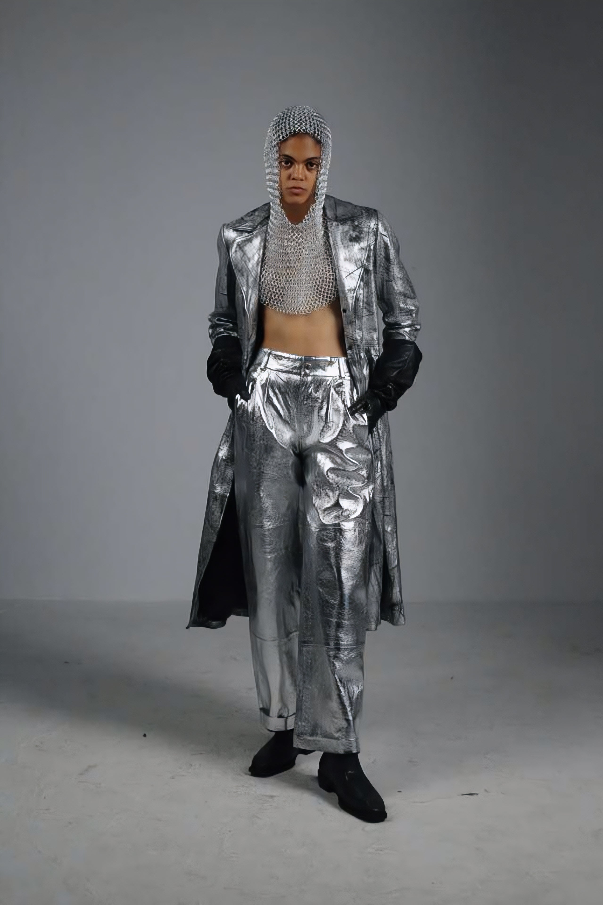 The Bishop Italian Leather Trench Coat With Pants