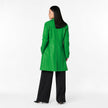 GREEN GHOST LEATHER TRENCH COAT