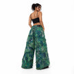 Wearable Ruins Shredded Wide Leg Colored Denim Pants D