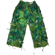 Wearable Ruins Green Wide Leg Denim Pants