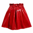 Cherry Pop Leather Skirt