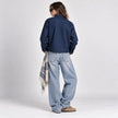 Blended Denim Article Jacket