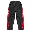Cherry Pop — Leather-Panelled Denim Pants