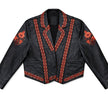Embroidered Leather Jacket