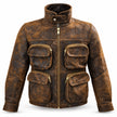 Heritage Luxe Textured Leather Jacket