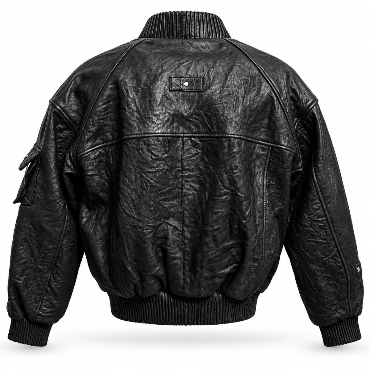 The Noir Signature Leather Bomber