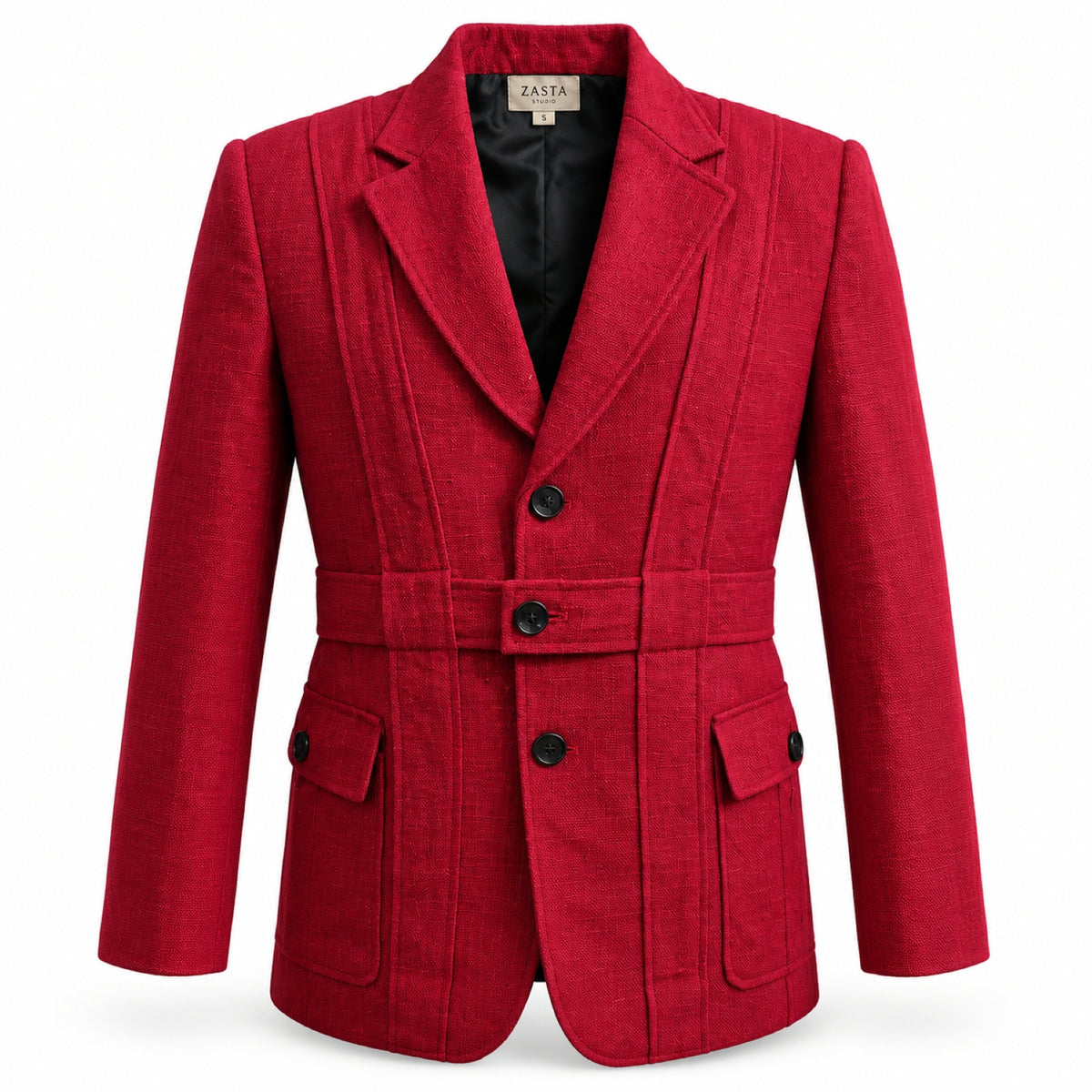 The Crimson Statement Blazer
