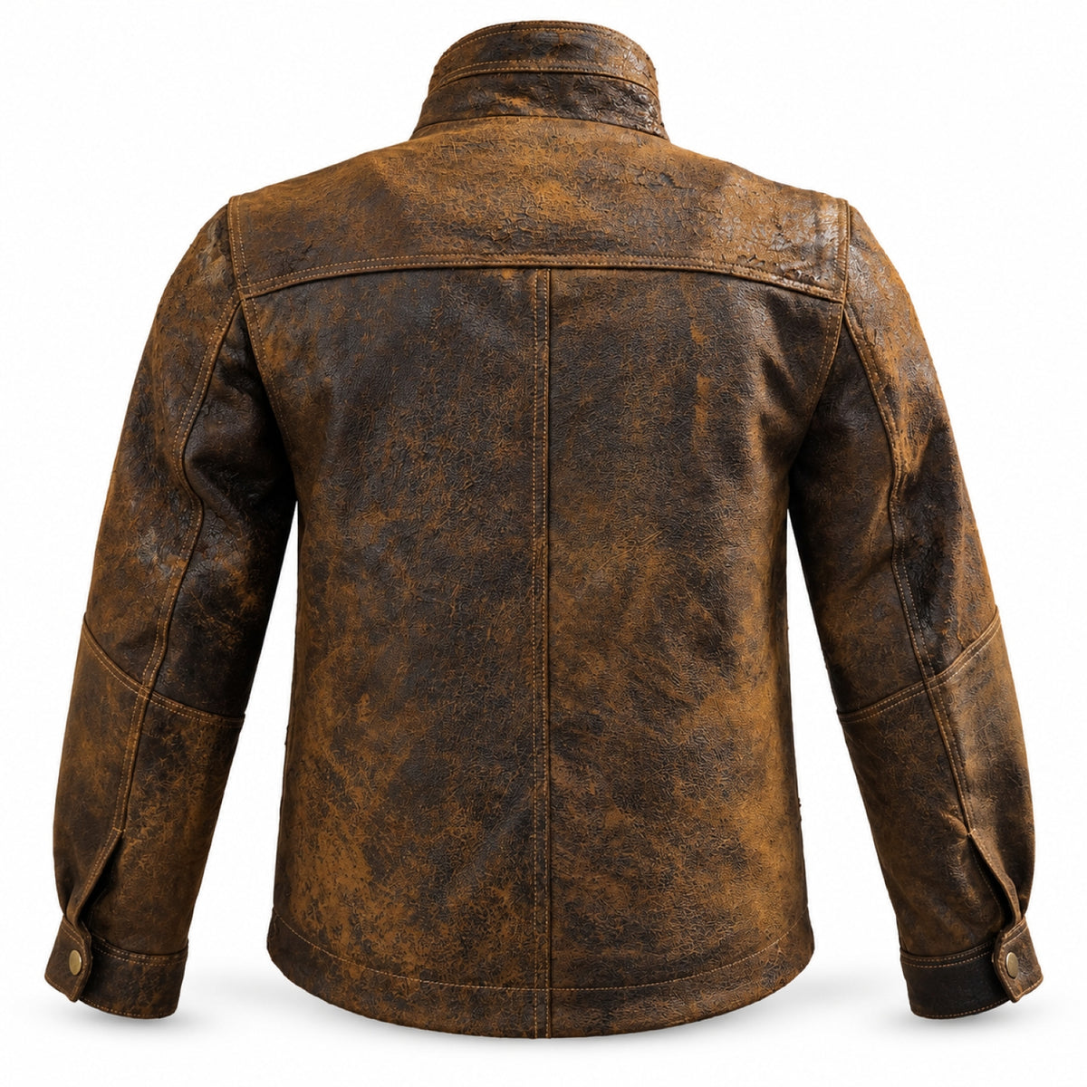 Heritage Luxe Textured Leather Jacket