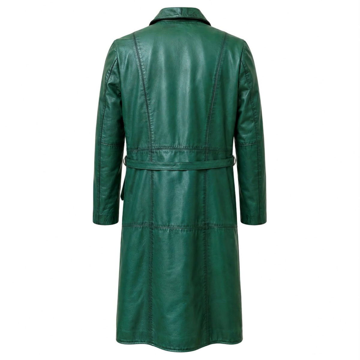 Green Planet Long Leather Jacket