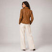 Rusty Nail Brown Biker Leather Jacket