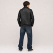 RUSTY CHAINS BIKER LEATHER JACKET MEN