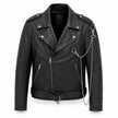 RUSTY CHAINS BIKER LEATHER JACKET MEN