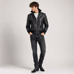 STUDD MUFFIN LEATHER JACKET MEN