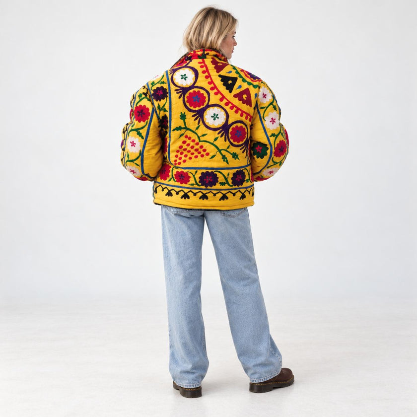 Unknown Tapestries Cotton Blend Bomber Jacket Large