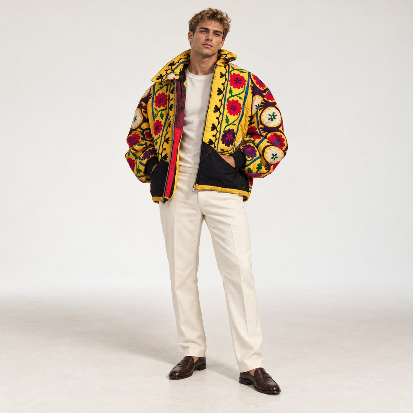 Unknown Tapestries Cotton blend Bomber Jacket Medium A