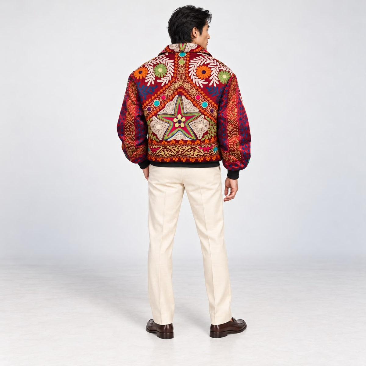 Unknown Tapestries Silk Bomber Jacket Small B