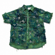 Shredded Denim Colored Shirt A