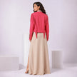 WARRIOR ROSE SUEDE JACKET WITH FRINGES AND BEADS